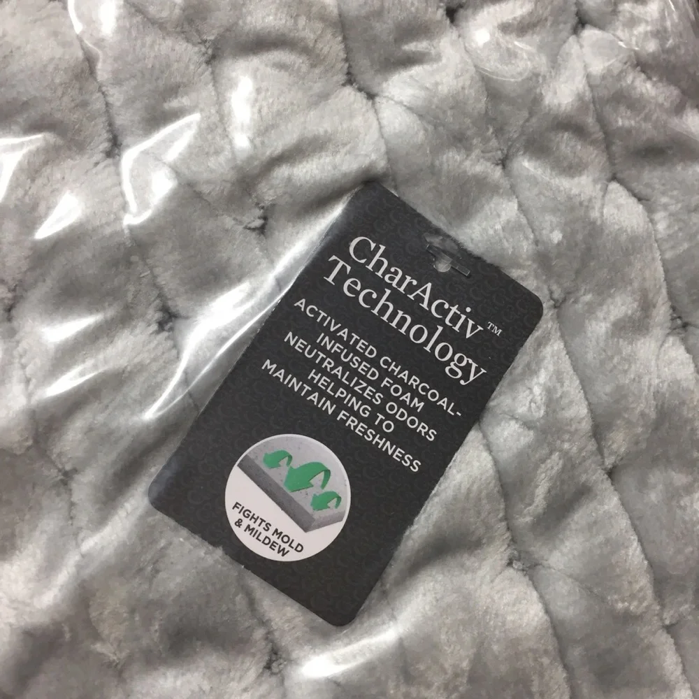 Better Homes & Garden Memory Foam Bar Mat Silver Gray 17x24